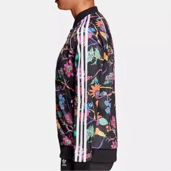 ADIDAS Track Jacket “ Poisonous Garden"
Black Floral Print Size- XS - Picture 2 of 8